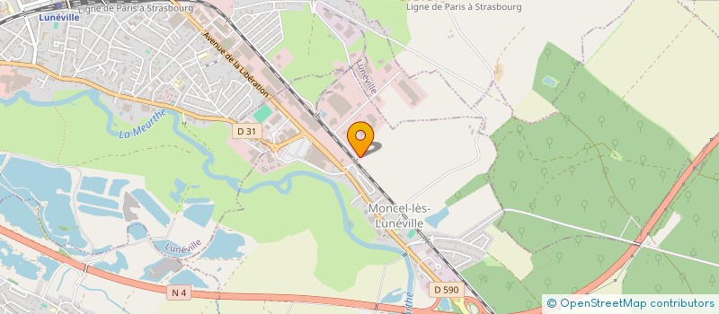 localisation de l'entreprise I.D.M. CLIMATISATION  MONCEL-LES-LUNEVILLE