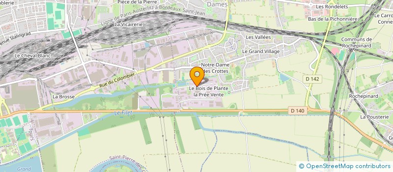 localisation de l'entreprise I.D.R. 37  LA VILLE-AUX-DAMES