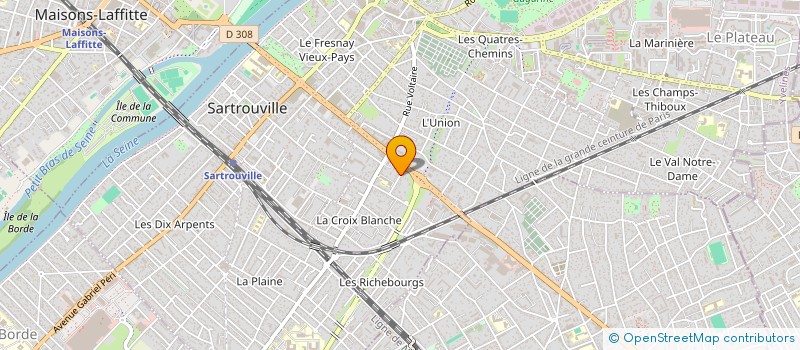 localisation de l'entreprise I.D.R.  SARTROUVILLE