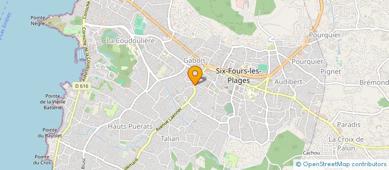 localisation de l'entreprise I.D.S à SIX-FOURS-LES-PLAGES