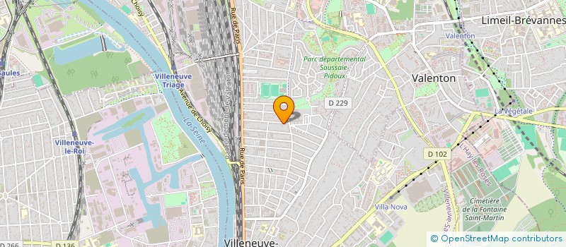 localisation de l'entreprise I.D.S.  VILLENEUVE-SAINT-GEORGES