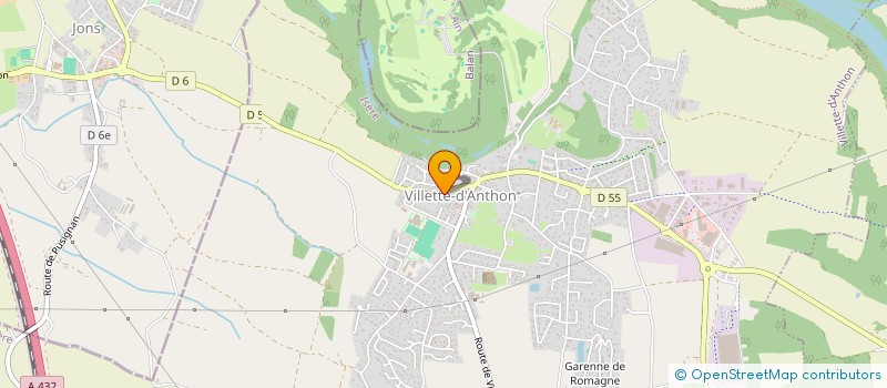 localisation de l'entreprise I.D.S.  VILLETTE-D'ANTHON