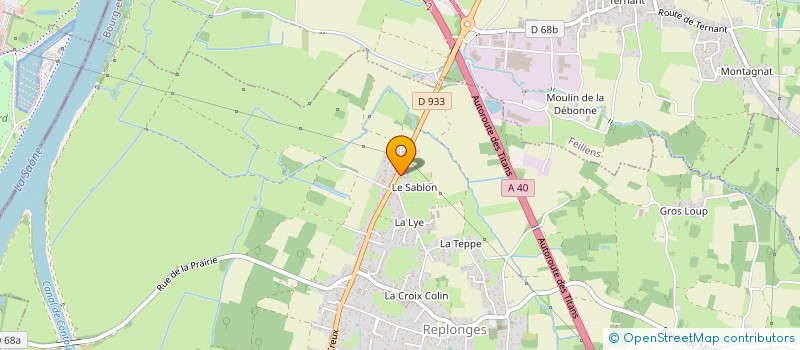 localisation de l'entreprise I.D.S.T.  REPLONGES