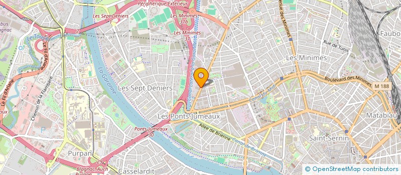 localisation de l'entreprise I.D.V.E. BAT à TOULOUSE