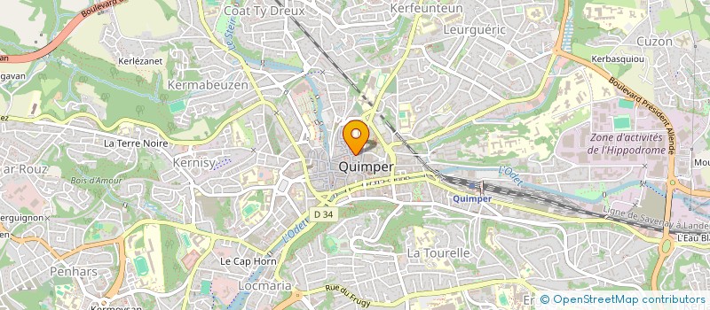 localisation de l'entreprise I'DECO  QUIMPER