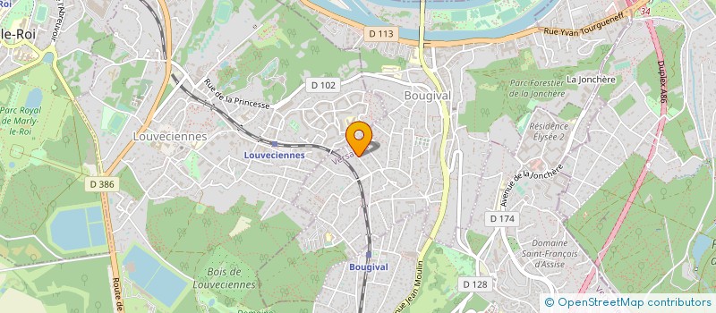 localisation de l'entreprise I DIVINI à BOUGIVAL