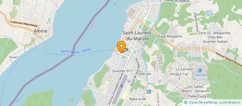 localisation de l'entreprise I.E.C. MULTI-SERVICES à SAINT-LAURENT-DU-MARONI