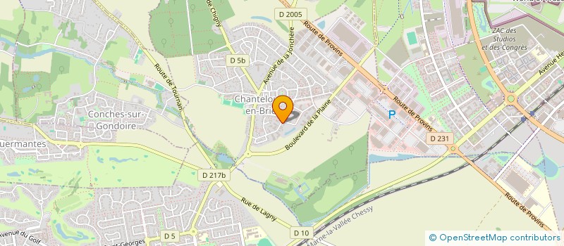 localisation de l'entreprise I.E.H. INVEST  CHANTELOUP-EN-BRIE