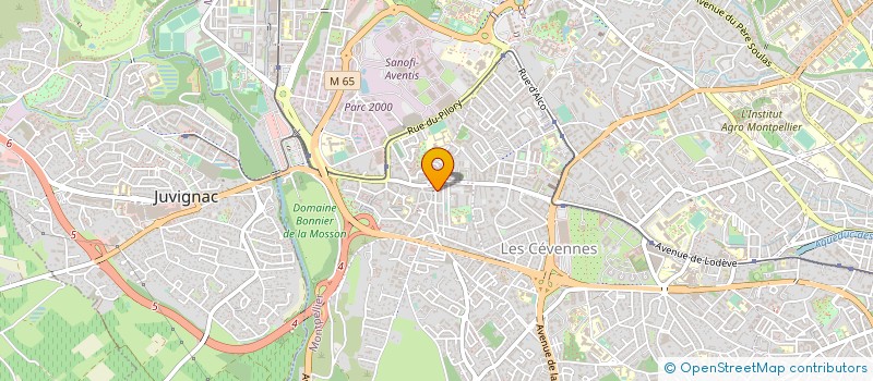 localisation de l'entreprise I.E.R.H. à MONTPELLIER