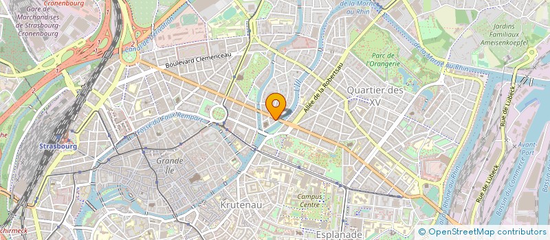 localisation de l'entreprise I.E.S.A. à STRASBOURG
