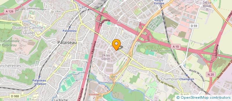 localisation de l'entreprise I.ENERG à PALAISEAU