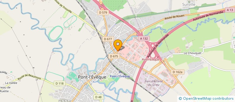 localisation de l'entreprise I.F.A. à PONT L'EVEQUE