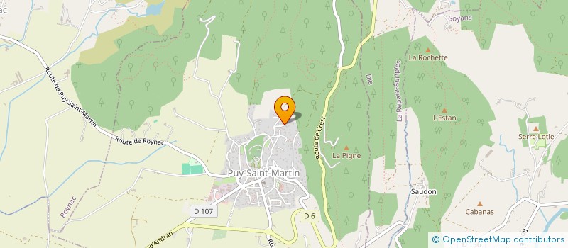 localisation de l'entreprise I.F.B.  PUY-SAINT-MARTIN