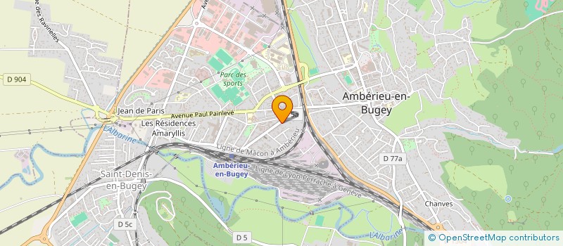 localisation de l'entreprise I F C AMBERIEU à AMBERIEU-EN-BUGEY