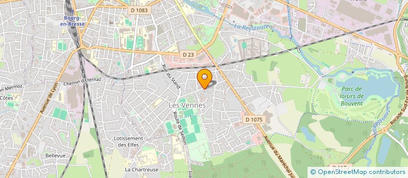 localisation de l'entreprise I.F.C - IMMOBILIERE FONCIERE CERES à BOURG-EN-BRESSE