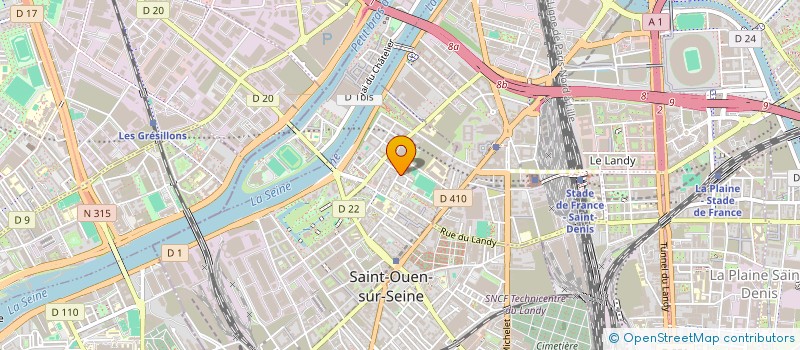 localisation de l'entreprise I F E P  SAINT-OUEN-SUR-SEINE