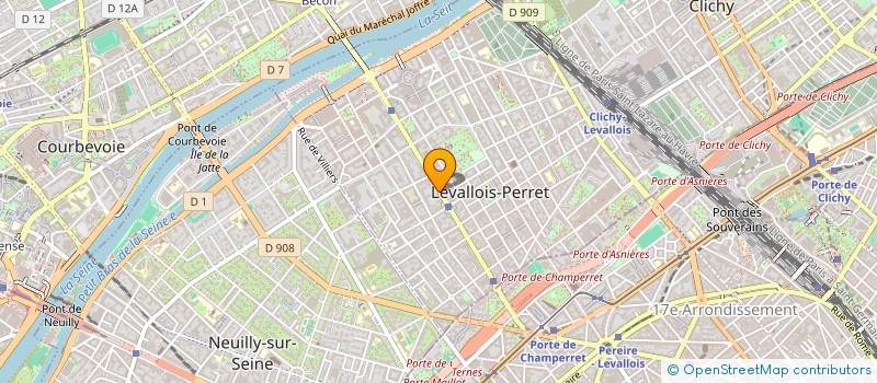 localisation de l'entreprise I.F.L. à LEVALLOIS-PERRET