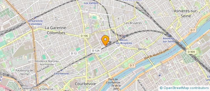 localisation de l'entreprise I F P à COURBEVOIE