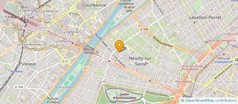 localisation de l'entreprise I.F.P. BALLETA à NEUILLY-SUR-SEINE