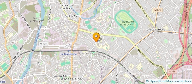 localisation de l'entreprise I.F. RESSOURCES à MARCQ-EN-BARŒUL