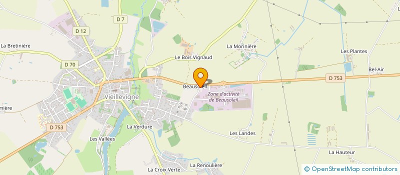 localisation de l'entreprise I.F.W.T  VIEILLEVIGNE