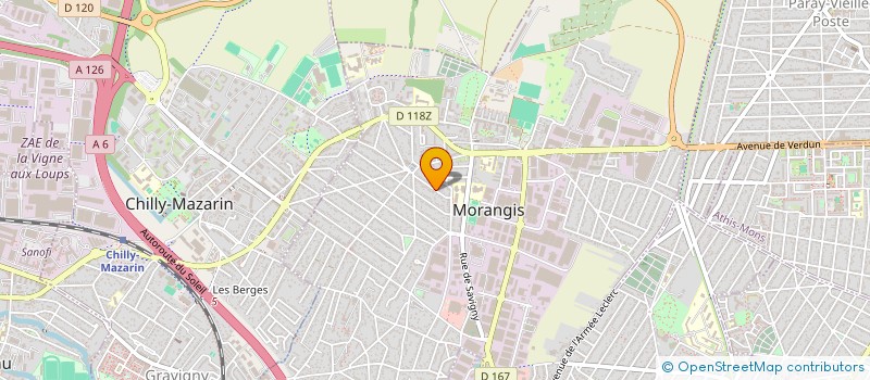 localisation de l'entreprise I.FO à MORANGIS