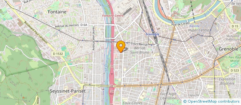 localisation de l'entreprise I.G.A. à GRENOBLE