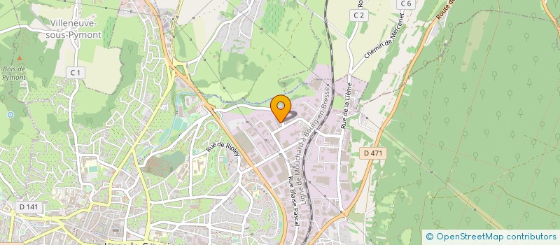 localisation de l'entreprise I.G.B. à LONS-LE-SAUNIER