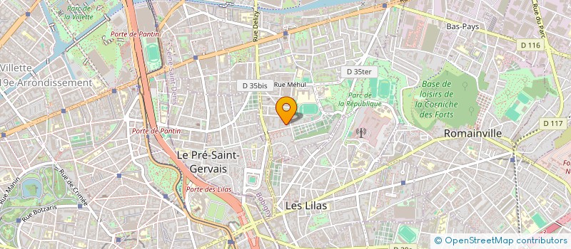 localisation de l'entreprise I.G.C. PARIS  PANTIN