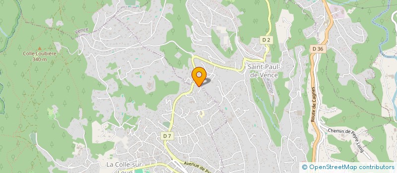 localisation de l'entreprise I.G.E.C. CONSULTANT à LA COLLE-SUR-LOUP