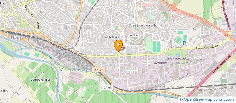 localisation de l'entreprise I.G.H. CONSTRUCTION  BEZIERS