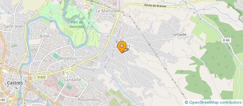 localisation de l'entreprise I.G.J  CASTRES