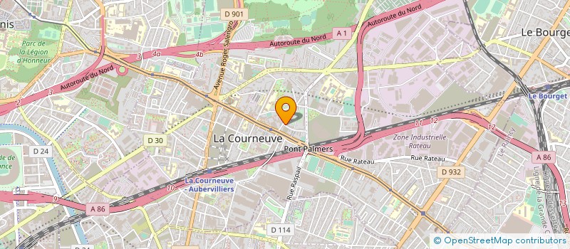 localisation de l'entreprise I.G.J. AND CO. à LA COURNEUVE