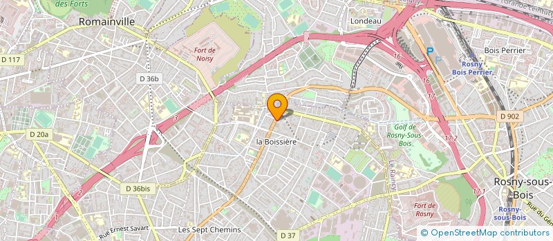 localisation de l'entreprise I.G.M.I. à MONTREUIL