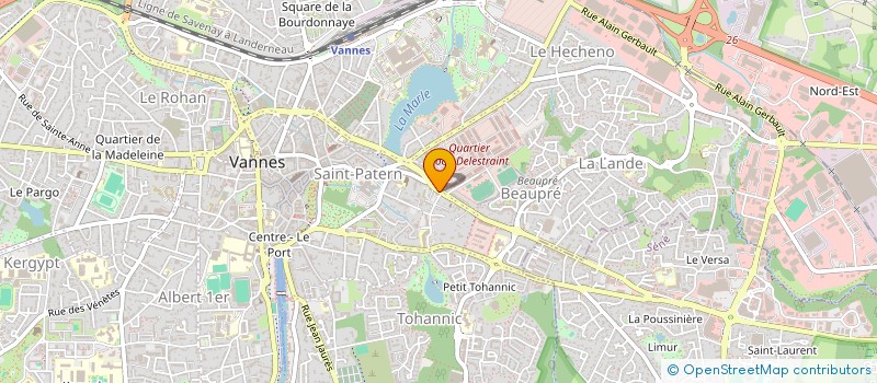 localisation de l'entreprise I.G.R. à VANNES