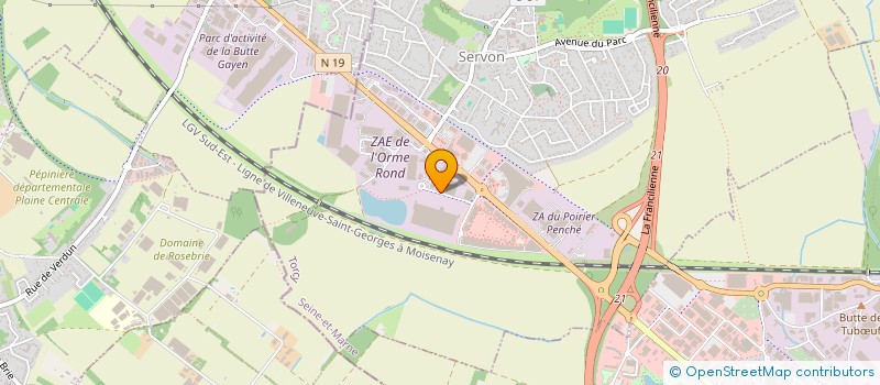 localisation de l'entreprise I.H.B. TECHNOLOGIE  SERVON