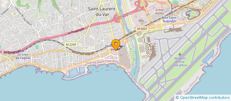 localisation de l'entreprise I.H.C.  SAINT-LAURENT-DU-VAR