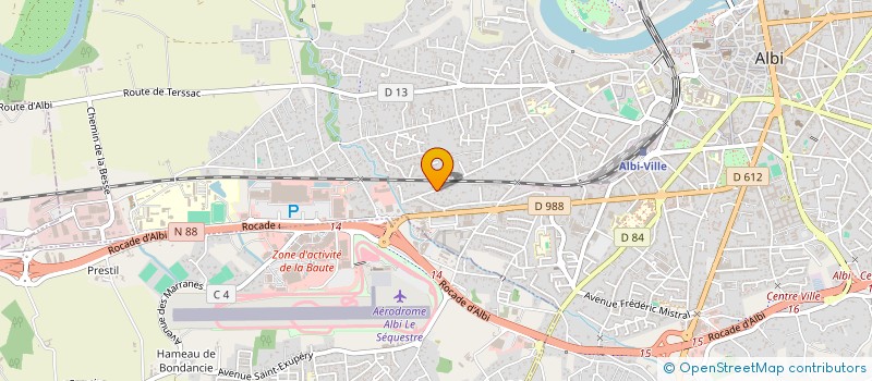 localisation de l'entreprise I & I PRODUCTION  ALBI