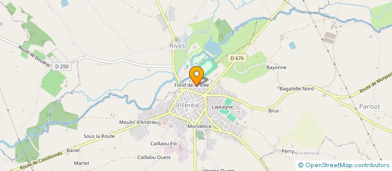 localisation de l'entreprise I. J. BOURJON  VILLEREAL