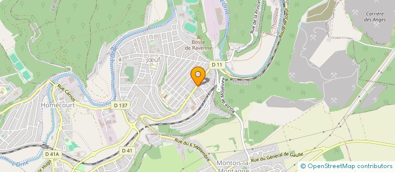 localisation de l'entreprise I.J.F.  JUF