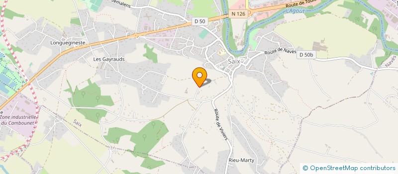 localisation de l'entreprise I.J.N. à SAIX