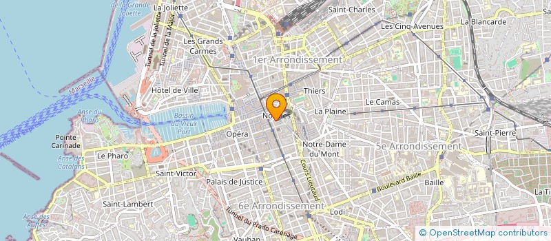 localisation de l'entreprise I J OPTIC 770 à MARSEILLE 1