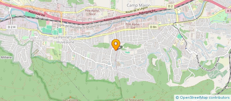 localisation de l'entreprise I.J.S  LA PENNE-SUR-HUVEAUNE