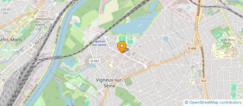localisation de l'entreprise I.K à VIGNEUX-SUR-SEINE