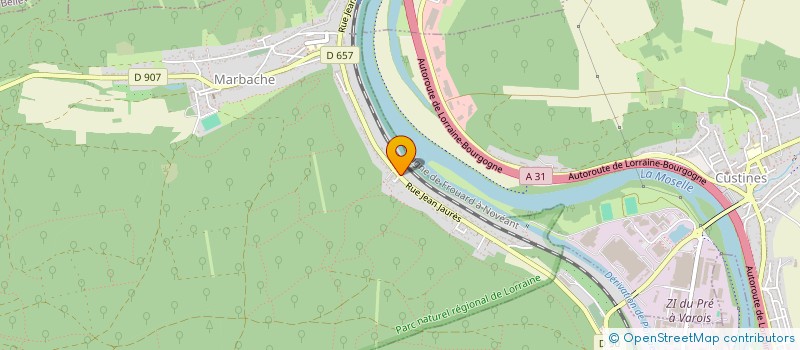 localisation de l'entreprise I.K.F.  MARBACHE