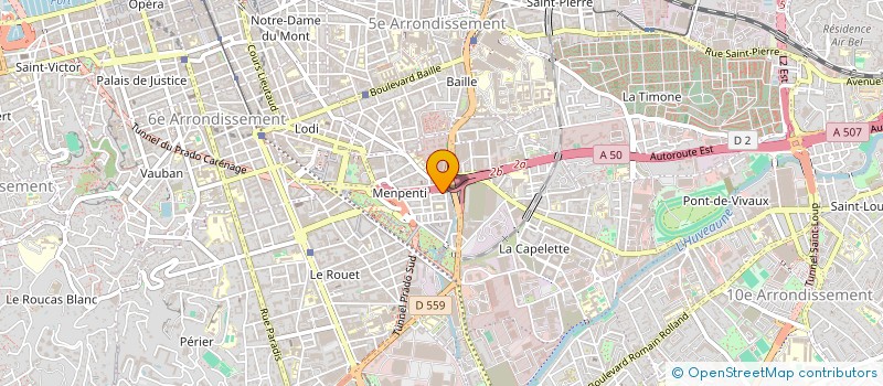 localisation de l'entreprise I.L.B à MARSEILLE