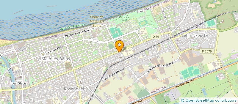 localisation de l'entreprise I.L.B.  DUNKERQUE