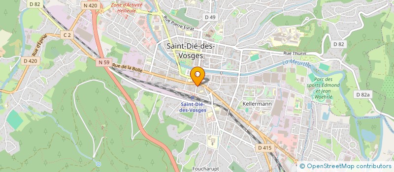 localisation de l'entreprise I L C R E E à SAINT-DIE-DES-VOSGES