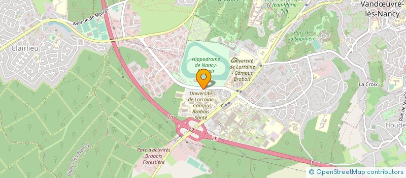 localisation de l'entreprise I.L.D.I. à VANDŒUVRE-LES-NANCY