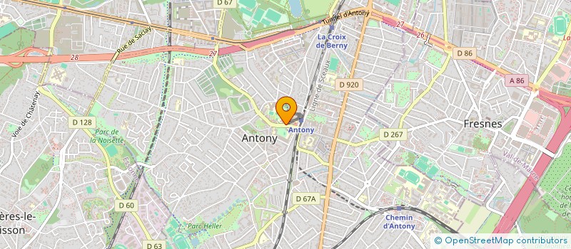 localisation de l'entreprise I.L.F. à ANTONY